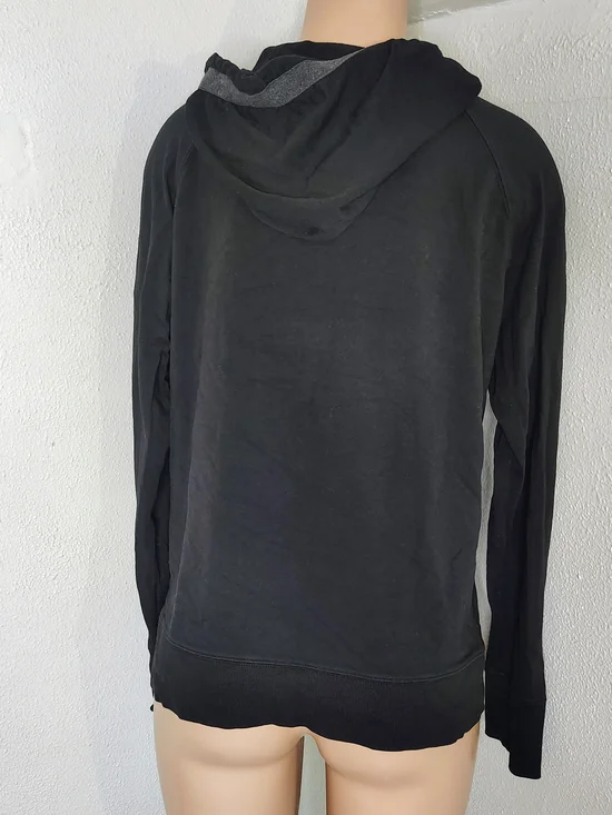 Calvin Klein Black Quarter-Zip Hoodie - XL - Picture 2 of 3